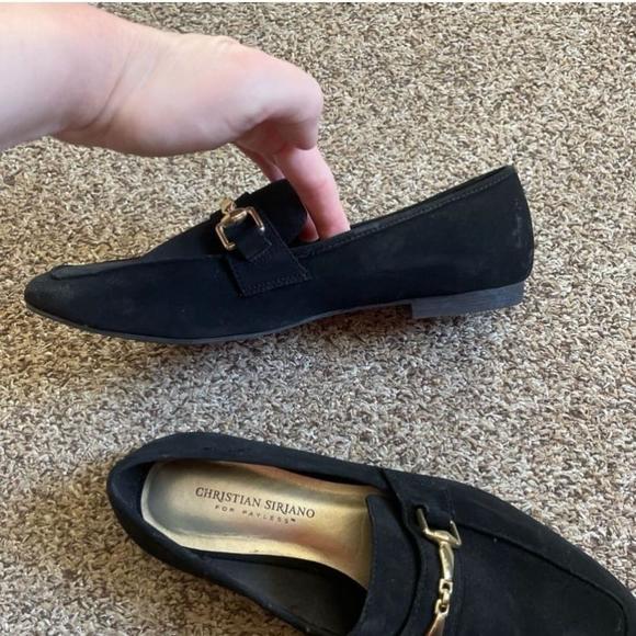 Women's Christian Siriano Black Suede Loafers Size 7.5 - Picture 7 of 7